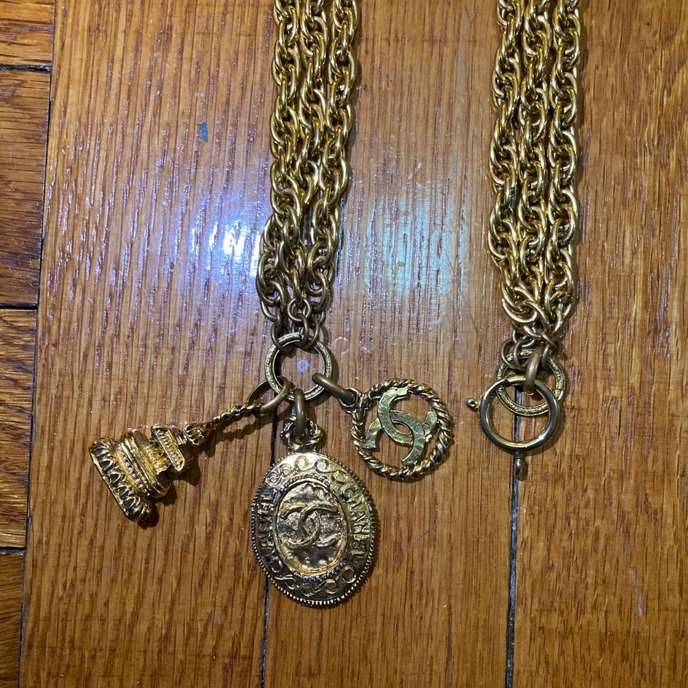 Vintage Chanel Chain Necklace.